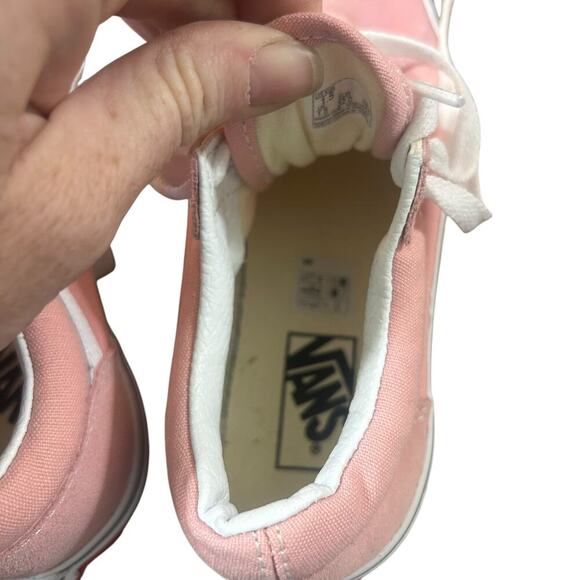 Vans Kids Old Skool Powder Pink White sneakers size 1.5 - Picture 10 of 12